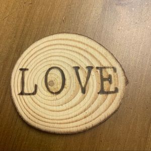 FREE Love wood magnet